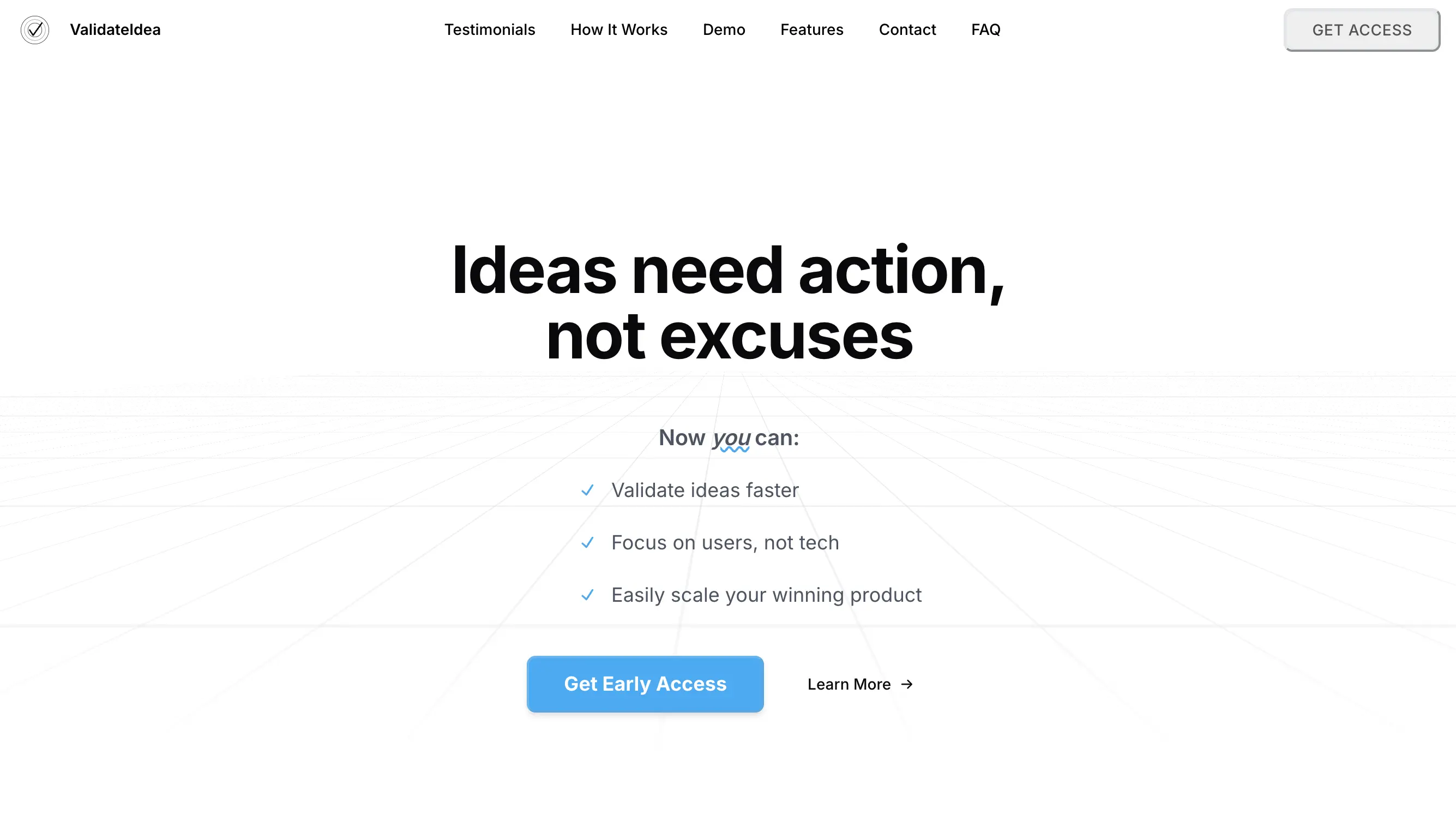 Validate Idea | Web App